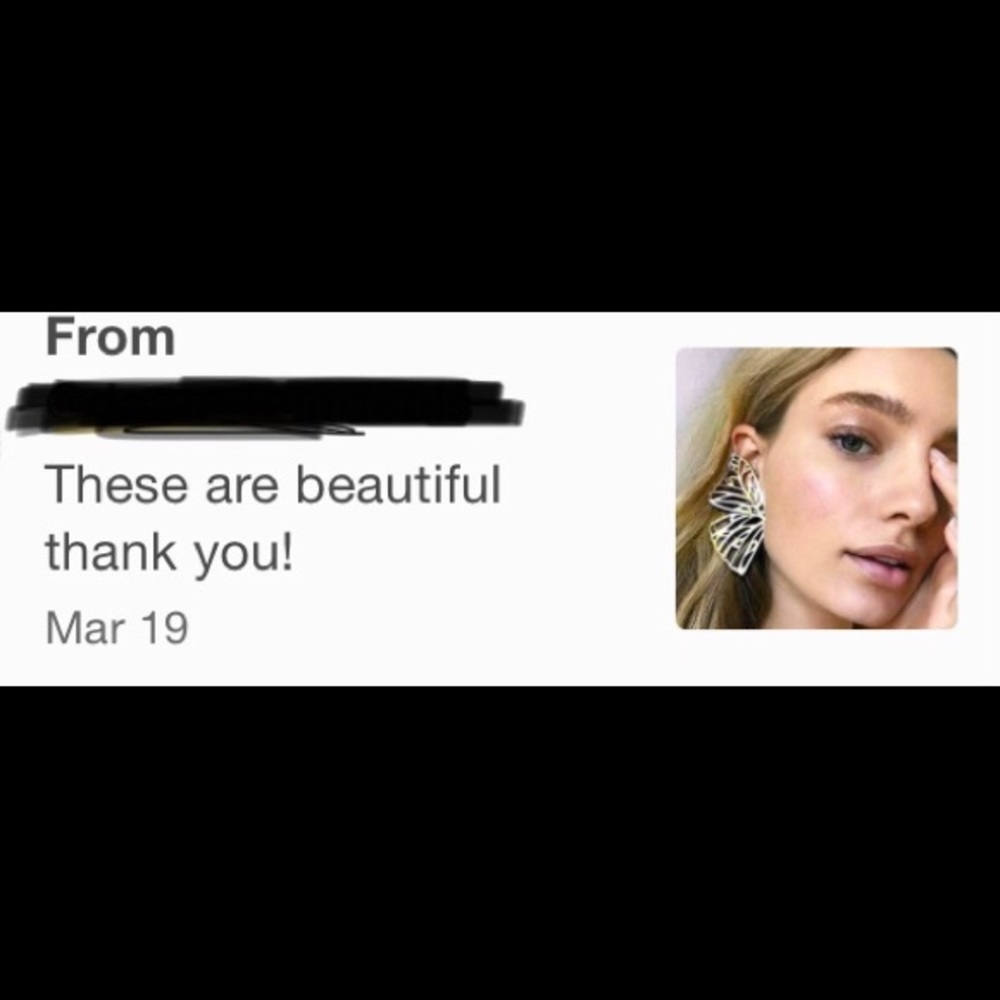 🌻 {3/$20} Golden Butterfly Wing Stud Earrings - Picture 6 of 10